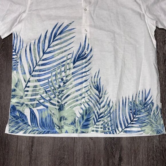 CUBAVERA Mens White LUXURY S/S HAWAIIAN SHIRT Size XL Brand New NWT - Picture 2 of 6